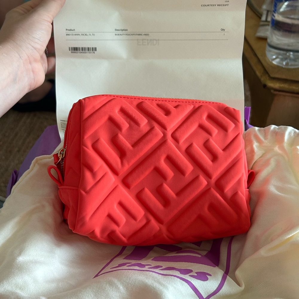 Fendi x SKIMS cosmetic pouch 🧡💜 NWT